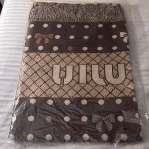 Vilu Brown and Cream Polka Dot Blanket
